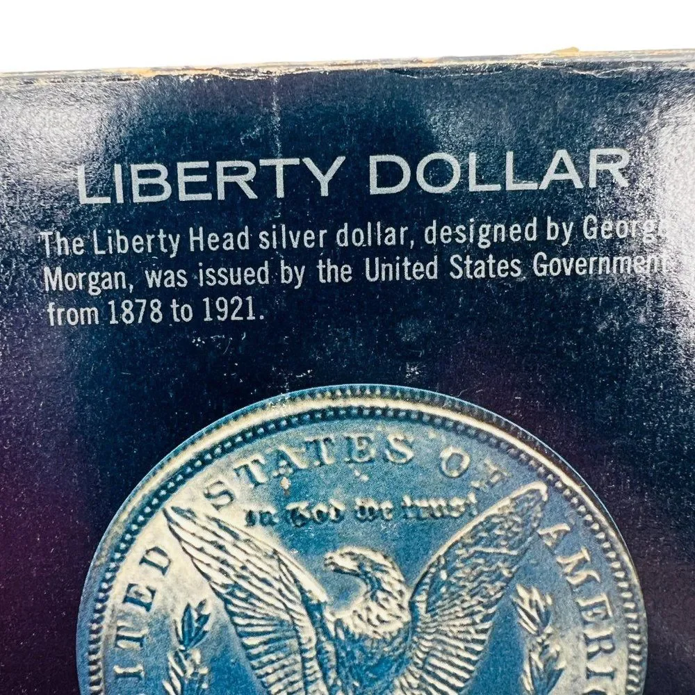 Vintage Avon Liberty Dollar Decanter with Oland After Shave & Box
